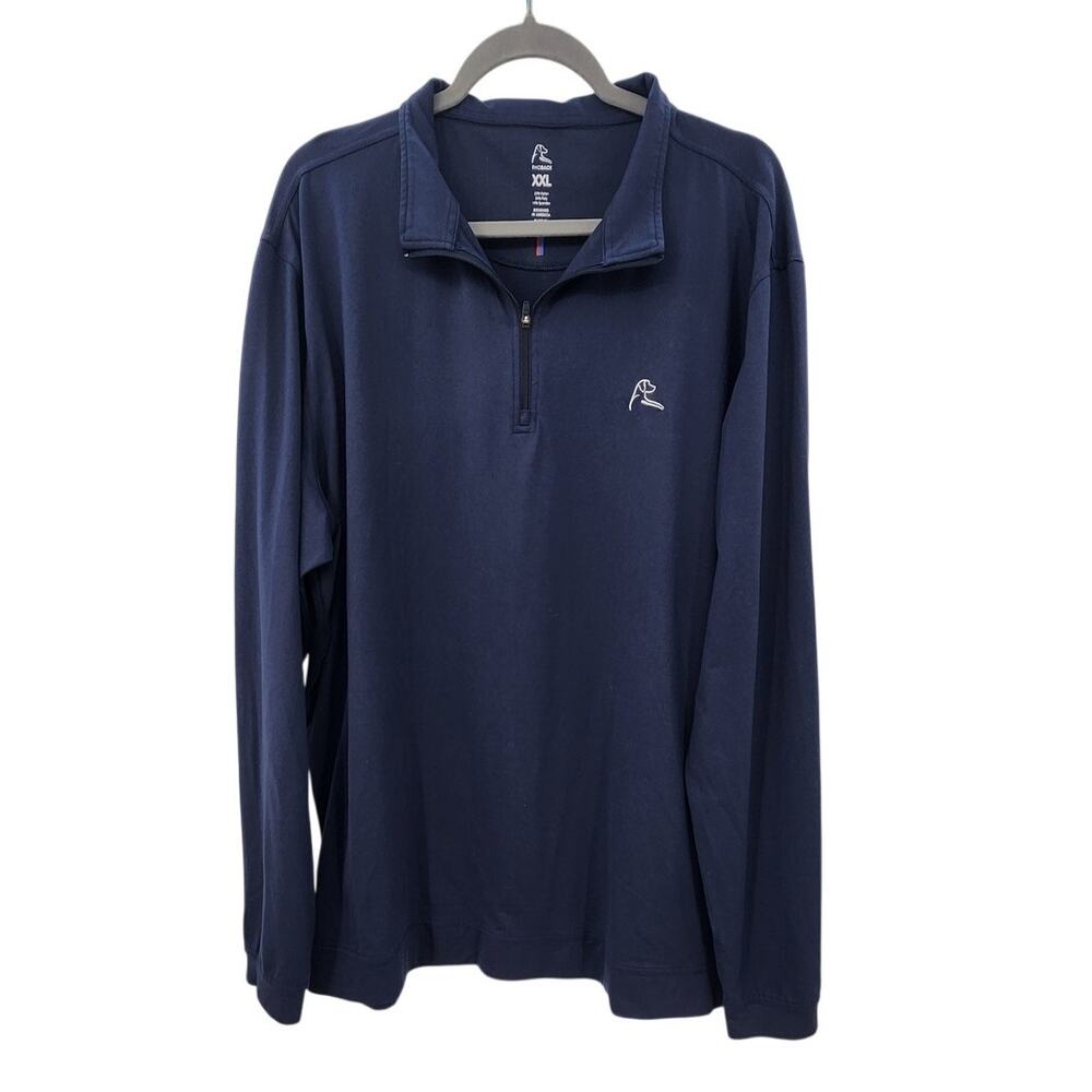 Men's Rhoback Long Sleeve Solid Performance Navy … - image 2